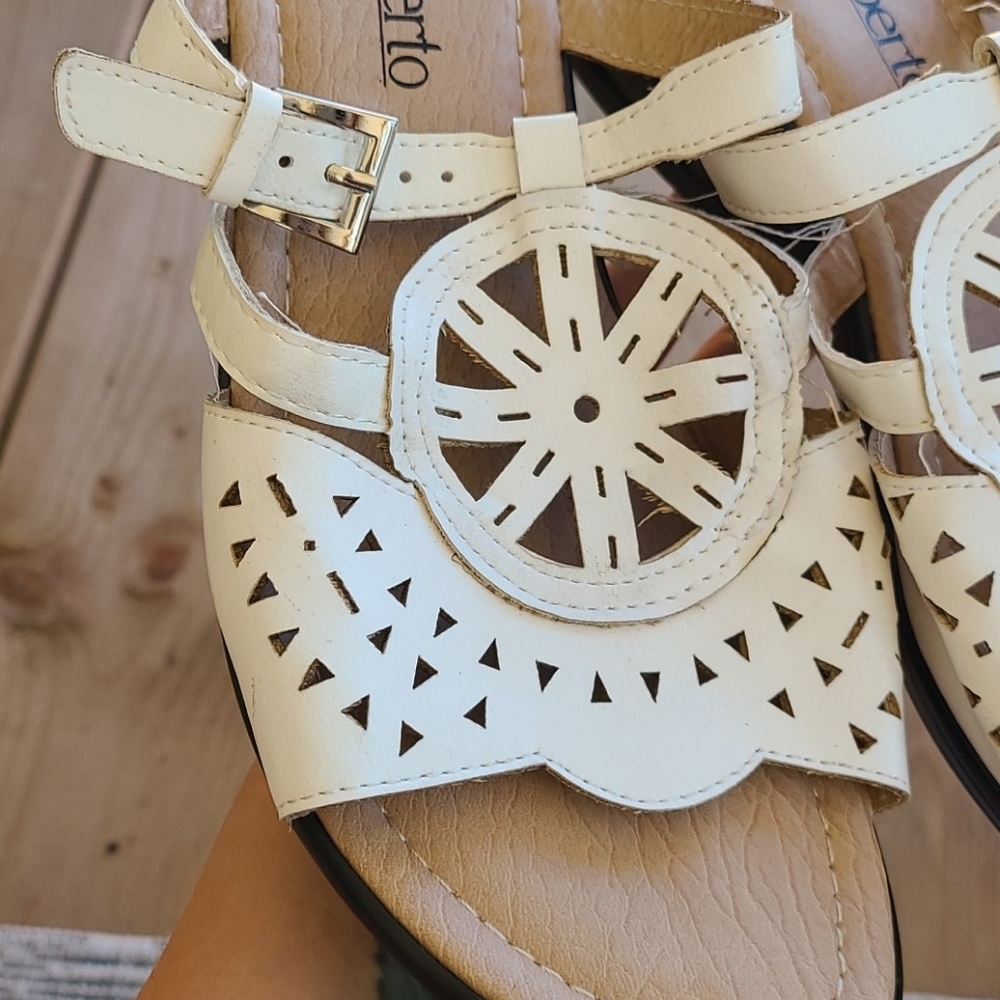 Vintage Alberto boho heeled sandals - Picture 5 of 10